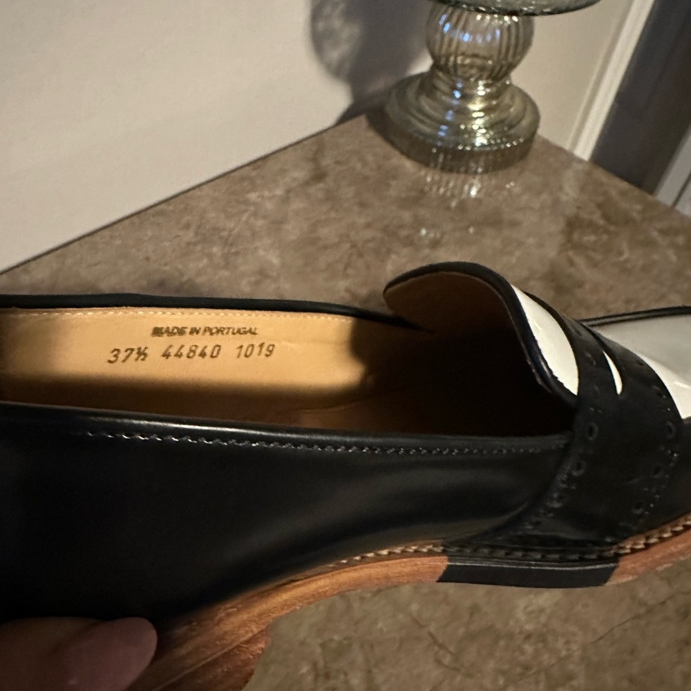 Office of Angela Scott “Ms Madison” black and white loafer - Picture 5 of 9